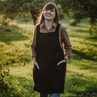 Ronja forklæde (sort)